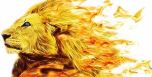 Slika vatreni lav