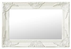 VidaXL Zidno ogledalo u baroknom stilu 60 x 40 cm bijelo