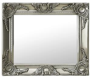 VidaXL Zidno ogledalo u baroknom stilu 50 x 40 cm srebrno