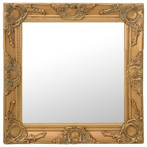 VidaXL Zidno ogledalo u baroknom stilu 50 x 50 cm zlatno