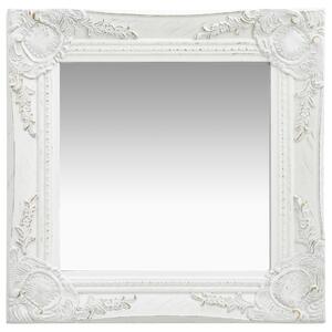 VidaXL Zidno ogledalo u baroknom stilu 40 x 40 cm bijelo