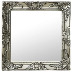VidaXL Zidno ogledalo u baroknom stilu 50 x 50 cm srebrno