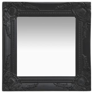 VidaXL Zidno ogledalo u baroknom stilu 40 x 40 cm crno