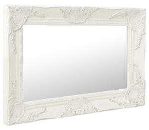 VidaXL Zidno ogledalo u baroknom stilu 60 x 40 cm bijelo