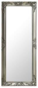VidaXL Zidno ogledalo u baroknom stilu 50 x 120 cm srebrno