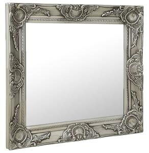 VidaXL Zidno ogledalo u baroknom stilu 50 x 50 cm srebrno