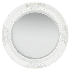 VidaXL Zidno ogledalo u baroknom stilu 50 cm bijelo