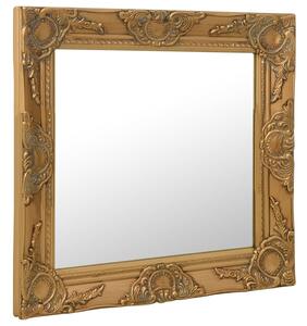 VidaXL Zidno ogledalo u baroknom stilu 60 x 60 cm zlatno