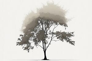 Slika minimalističko listopadno stablo