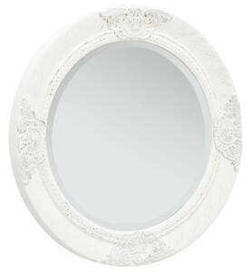 VidaXL Zidno ogledalo u baroknom stilu 50 cm bijelo