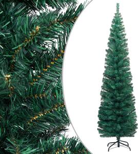 VidaXL Usko umjetno božićno drvce sa stalkom zeleno 210 cm PVC
