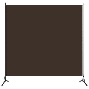 VidaXL Sobna pregrada s 1 panelom smeđa 175 x 180 cm