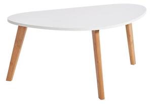 Bijeli stolić Bonami Essentials Skandinavian, dužina 84,5 cm