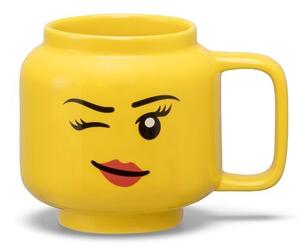 Žuta keramička dječja šalica 255 ml Head - LEGO®