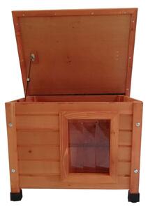 @Pet @Pet @Pet vanjska kućica za mačke 57 x 45 x 43 cm drvena smeđa