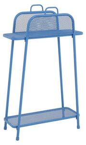 Plava metalna polica za balkon Garden Pleasure MWH, visina 105,5 cm