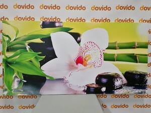 Slika orhideja s japanskom tematikom