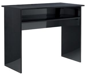 VidaXL Radni stol visoki sjaj crni 90 x 50 x 74 cm od iverice