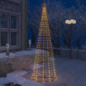VidaXL Stožasto božićno drvce s 330 bijelih LED žarulja 100 x 300 cm