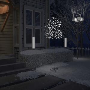VidaXL Božićno drvce s 220 LED žarulja hladno bijelo svjetlo 220 cm