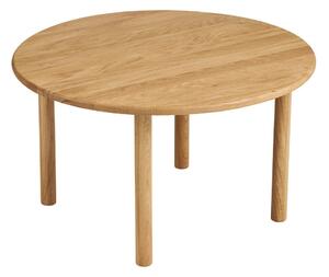 Okrugao stolić za kavu od punog hrasta u prirodnoj boji ø 70 cm Jena – House Nordic