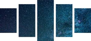 5-dijelna slika mliječni put između zvijezda
