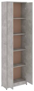 Ormar za hodnik siva boja betona 55 x 25 x 189 cm od iverice