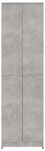 Ormar za hodnik siva boja betona 55 x 25 x 189 cm od iverice