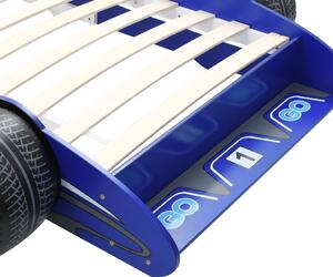 Dječji krevet trkaći auto 90x200 cm plavi