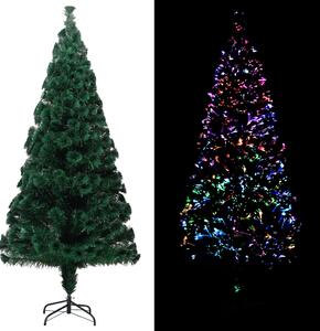 VidaXL Umjetno božićno drvce sa stalkom zeleno 180 cm optička vlakna