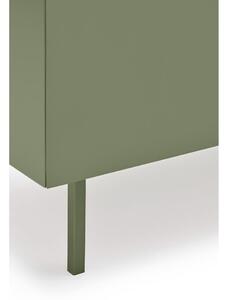 Zelena/u prirodnoj boji niska komoda u dekoru hrasta 165x78 cm Arista – Teulat
