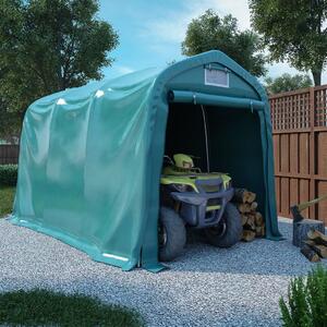 VidaXL Garažni šator PVC 2,4 x 3,6 m zeleni