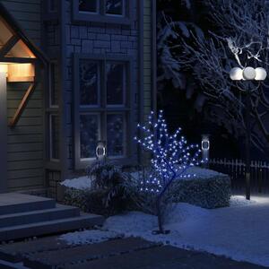 VidaXL Božićno drvce sa 128 LED žarulja plavo svjetlo 120 cm