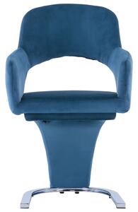 VidaXL Blagovaonske stolice 2 kom plave baršunaste