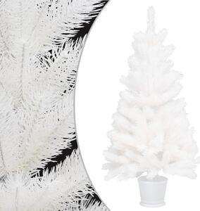 VidaXL Umjetno božićno drvce s realističnim iglicama bijelo 90 cm