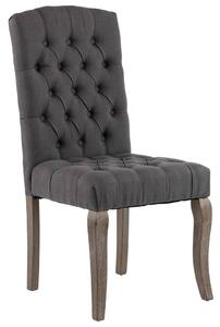 VidaXL Blagovaonske stolice od tkanine 2 kom sive s izgledom platna