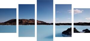 5-dijelna slika plava laguna
