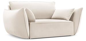 Bež baršunasti fotelja Vanda – Mazzini Sofas