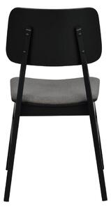 Crna blagavaonska stolica s tamnosivim sjedalom Rowico Nagano