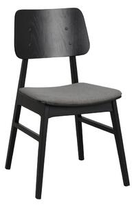 Crna blagavaonska stolica s tamnosivim sjedalom Rowico Nagano