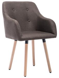VidaXL Blagovaonske stolice od tkanine 2 kom smeđe-sive