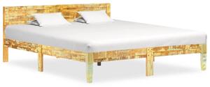 VidaXL Okvir za krevet od masivnog obnovljenog drva 140 x 200 cm