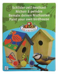 Drvena kućica za ptice s bojama Esschert Design