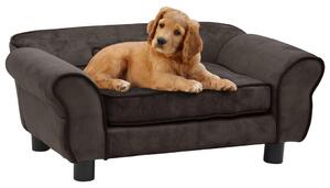 VidaXL Sofa za pse smeđa 72 x 45 x 30 cm plišana