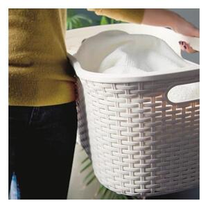 Bijela košara za rublje Addis Rattan Laundry Basket Calico
