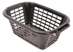 Crna košara za rublje Addis Rect Laundry Basket, 40 l