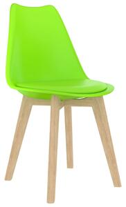 VidaXL Blagovaonske stolice od plastike 2 kom zelene