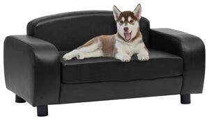 VidaXL Sofa za pse crna 80 x 50 x 40 cm od umjetne kože