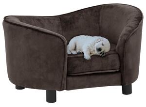VidaXL Sofa za pse smeđa 69 x 49 x 40 cm plišana