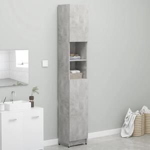 VidaXL Kupaonski ormarić siva boja betona 32 x 25,5 x 190 cm iverica